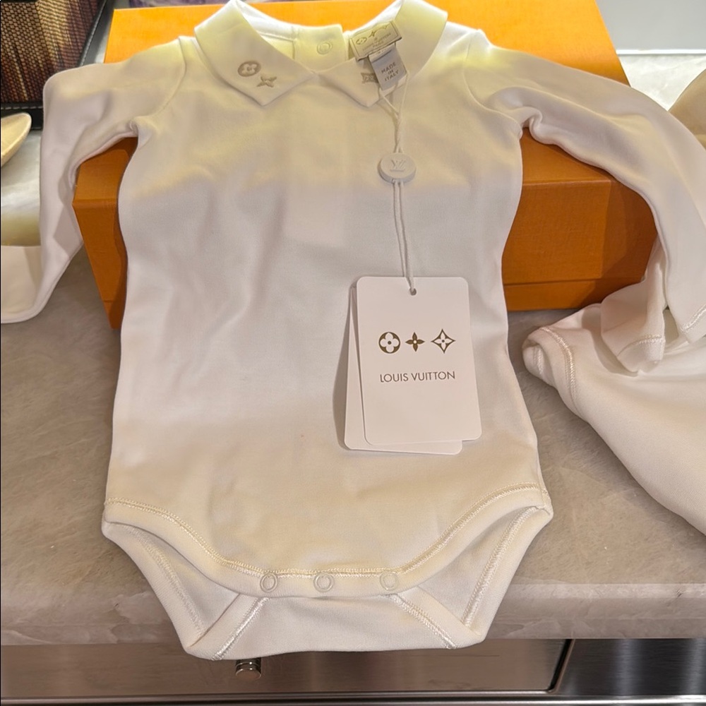 Louis Vuitton White Baby Set of two